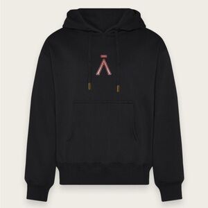 AMAN Unisex Logo Hoodie - Black